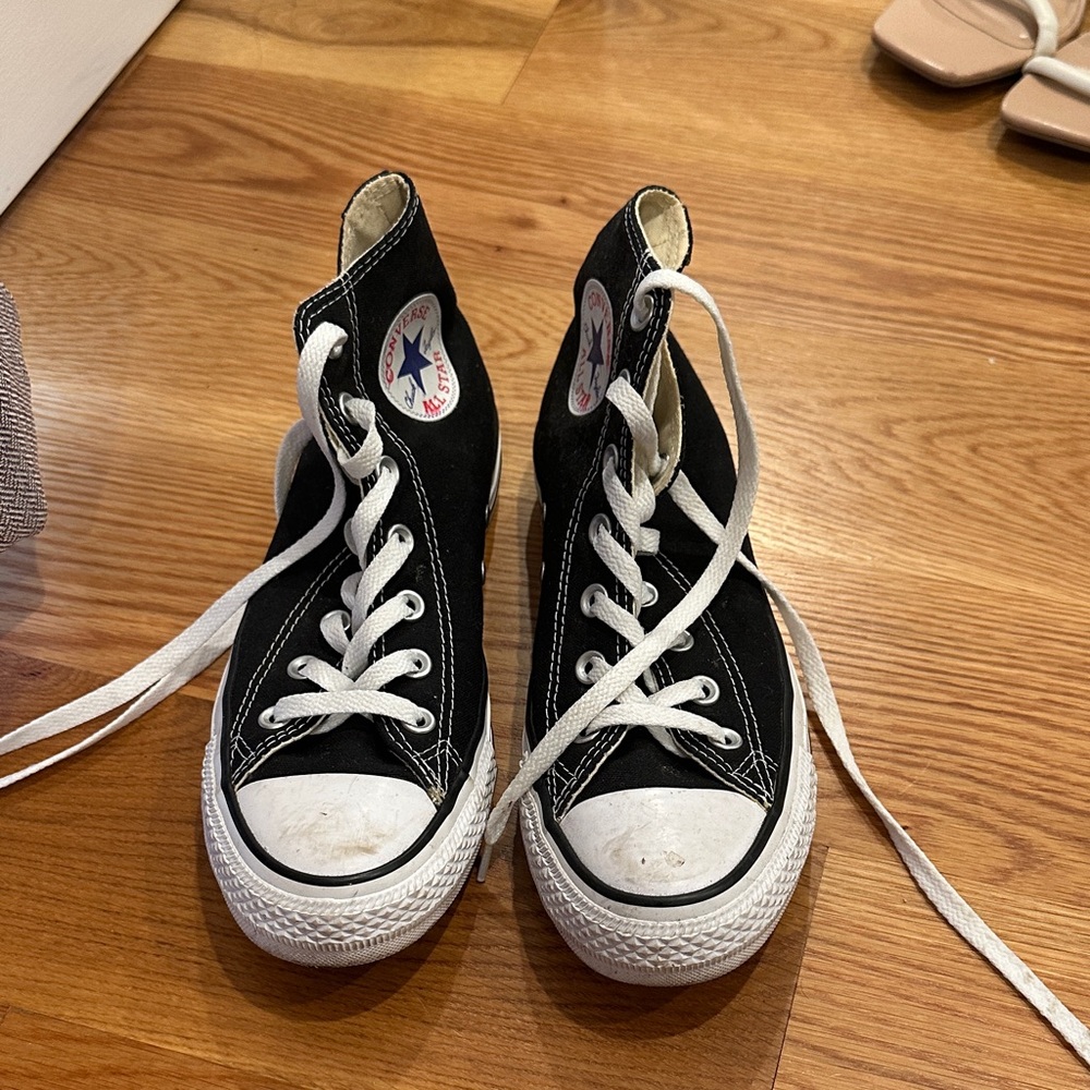 Converse Women’s Black and White High-Tops
